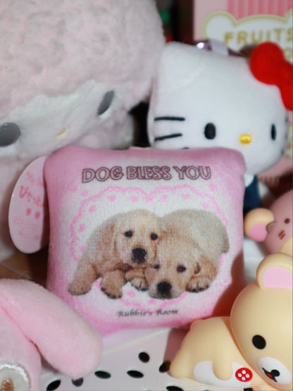 Puppy pillow key chain