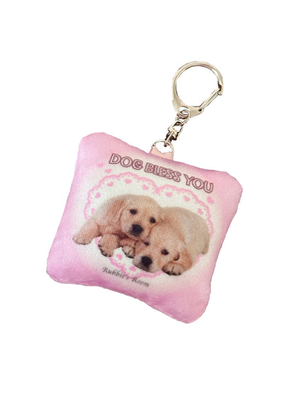 Puppy pillow key chain